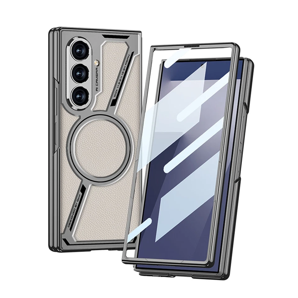 Funda magnética plegable 7 para Samsung Galaxy Z PC metálica a prueba de golpes con cubierta de pantalla Foto 4 de 4
