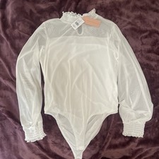 NWT Evolutionary Leotard Womens XL Bodysuit Style 2BPIK577 Ivory