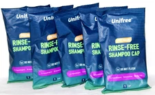 5 Unifree Premium Rinse-Free Shampoo Cap Hypoallergenic Alcohol Latex Free-#17