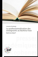 Innocents Ouedraogo | La Professionnalisation Des Enseignants Au Burkina Faso