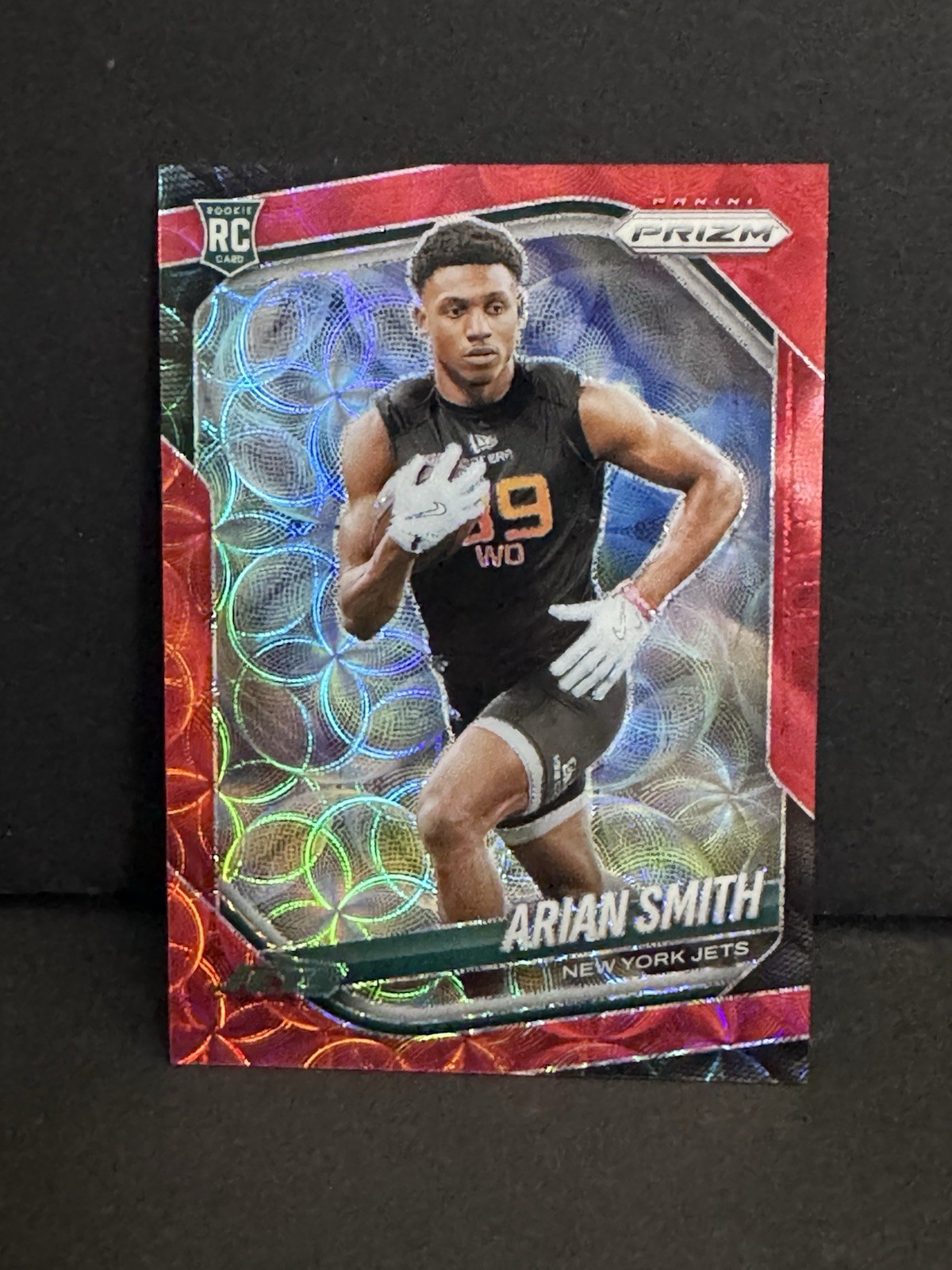 ARIAN SMITH RC - 2025 Panini Prizm #391 Choice Red Rookie /20 NY Jets