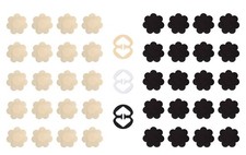 20 Pairs Pasties Satin Nipple Cover Stickers Disposable Breast Pasties Flower...