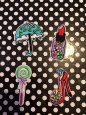 Fun Colorful Girly Embroidered Patches 4