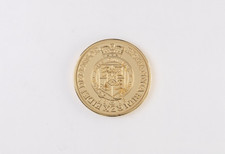 1813 George III Military Guinea Gold plated 30mm Medal