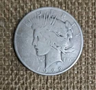 1922 Liberty Peace Dollar Coin, 90% Silver, $1 US MINT