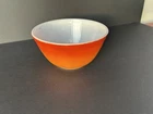 Vintage PYREX Flameglo Glass Mixing Bowl Orange to Red ombré  Fade 1.5 Qt 402