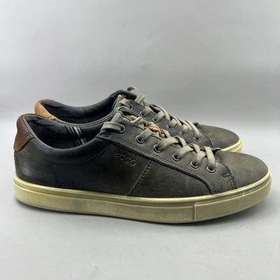 ECCO Kyle Classic Street Sneakers Men Size 9 Brown Leather Casual Comfort Shoes