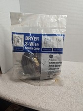 GE 30A 125/250V 3-Wire Dryer CordWX9X4 Power Cord New 6 FT. Cord