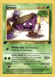 Grimer 57/82 Team Rocket 1st Edition Common