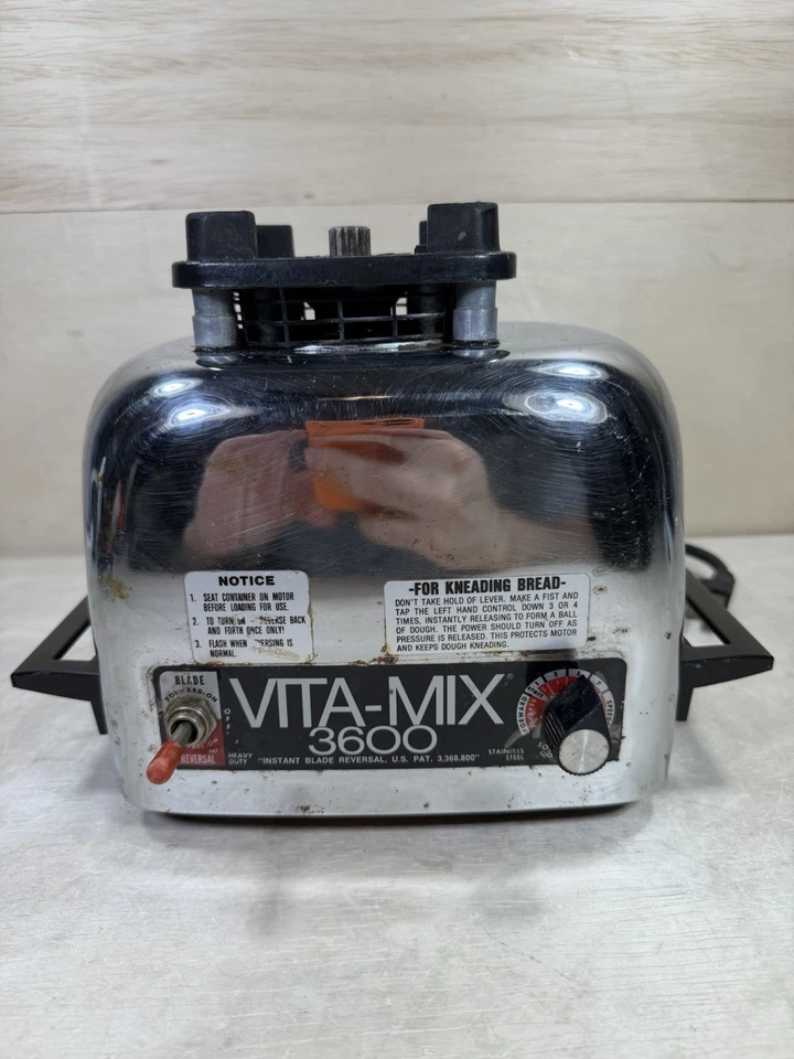 Vitamix 3600 Blender Stainless Steel Base Motor UNIT ONLY VITA-MIX 479041 WORKS - Image 2 of 4