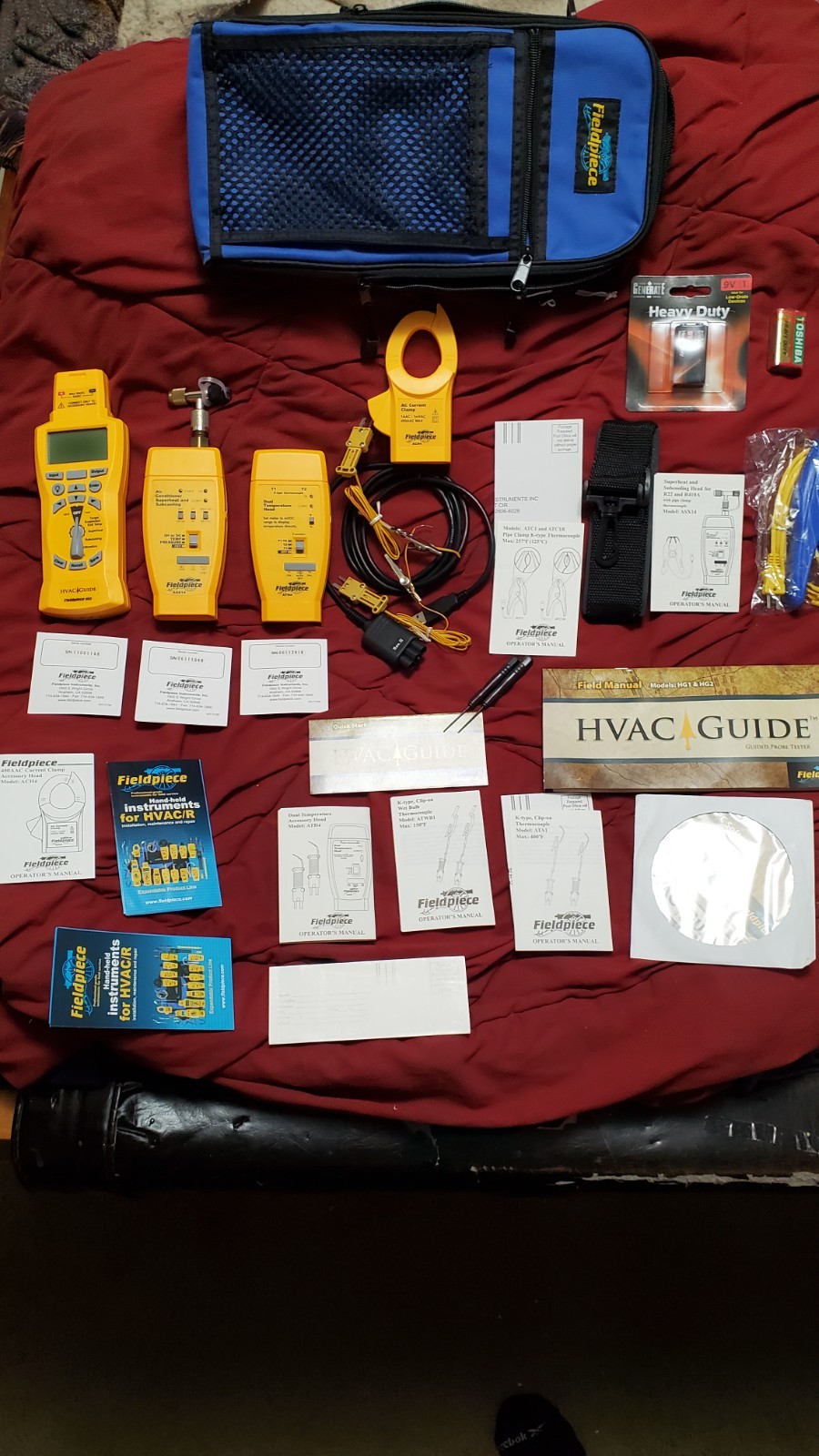 NEW FIELDPIECE HG2 HVAC WIRELESS GUIDE SYSTEM ANALYZER ALL FACTORY PAPERWORK.