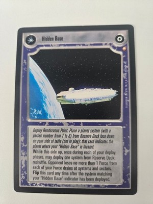 Star Wars CCG Decipher SWCCG: Special Edidiotn Hidden Base / Systems Will Slip