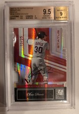 2007 Elite Extra Edition Status Chris Davis Autographed RC 10/25 BGS 9.5 Auto 9