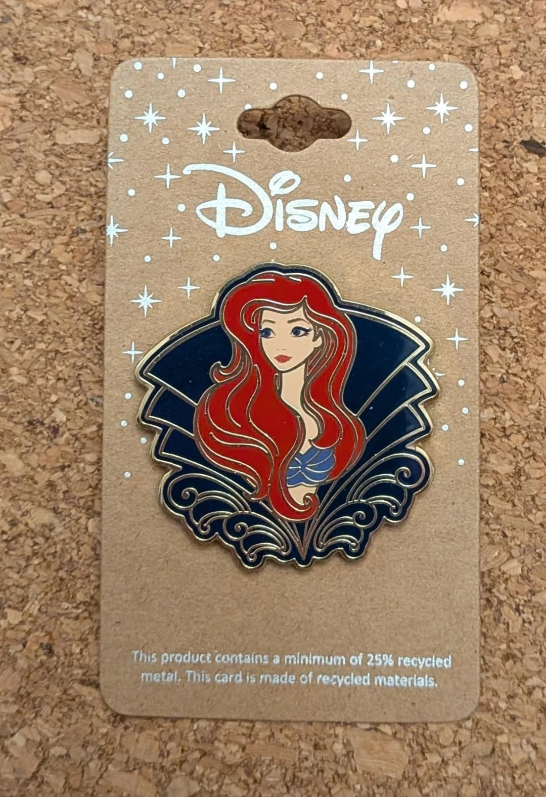 Disney Pin Ariel The Little Mermaid Art Nouveau Princess Portraits BoxLunch 2023