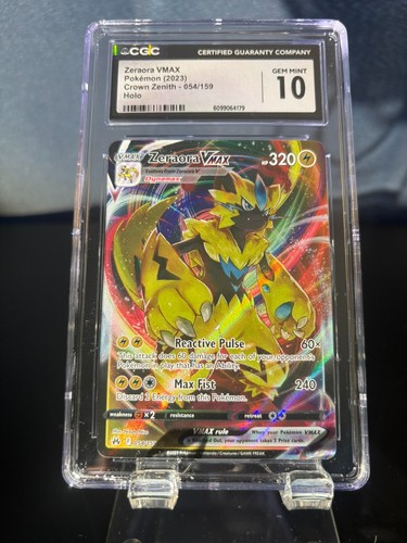 Zeraora VMAX graded CGC 10 for sale on eBay