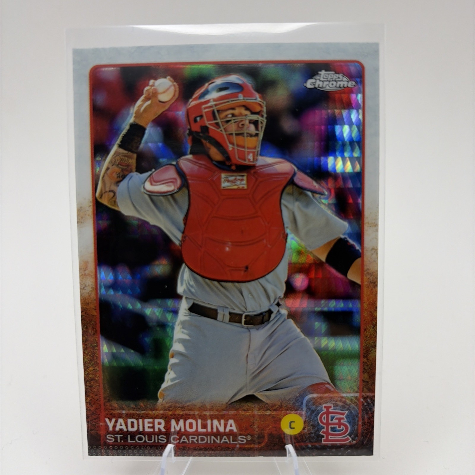2015 Topps Chrome - Yadier Molina #25 Prism Refractor