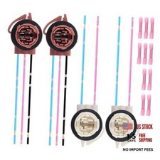 4 PCS 3156/3157 Bulb Socket,Light Socket Wire Harness Pigtail