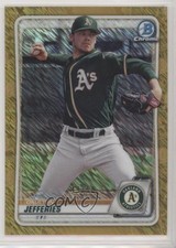 2020 Bowman Chrome Prospects Gold Shimmer Refractor 49/50 Daulton Jefferies ow1
