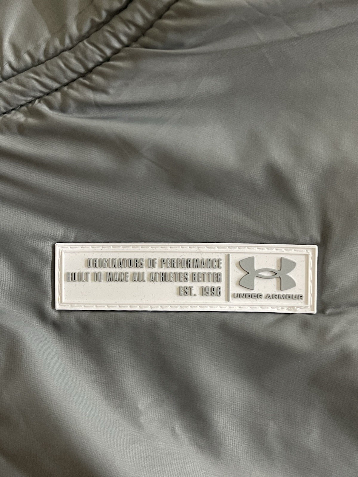 Under Armour Gray Zip Jacket Collared Pockets Log… - image 5