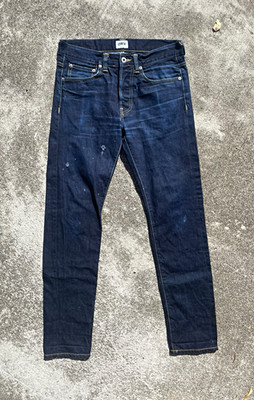 Edwin ED-80 Slim Tapered Dark Blue Denim Jeans 30W 32L Y2K