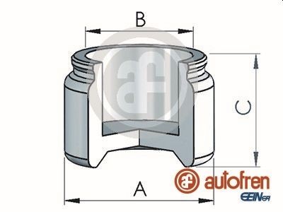 Rear AUTOFREN SEINSA D025514 Piston, brake caliper for AUDI,AUSTIN