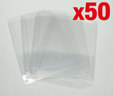 50x DVD Standard Case Protector Sleeves Clear Plastic Box Protectors