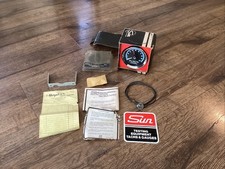 Nos Sun Tach Vintage 10k 10000 Rpm 8 Cyl Cylinder Blueline Tachometer Sst-801