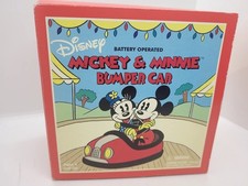 VERY NICE SCHYLLING BATTERY OPERATED  DISNEY  MICKEY & MINNIE BUMPER CAR   WORKS