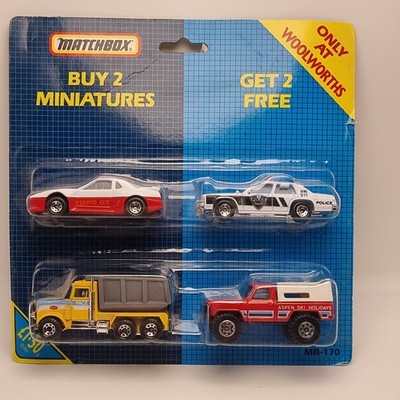 Vintage 1987 Matchbox MB-170 Buy 2 Miniatures Get 2 Free Exclusive To Woolworths
