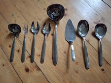 WMF Cromargan Modell Brüssel 8 teiliges Vorlege Set Suppen Saucen Löffel Salat