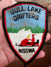 VINTAGE NISSWA, MINNESOTA GULL LAKE DRIFTERS SNOWMOBILE CLUB PATCH