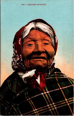 Princess Angeline Native American Vintage Postcard Edw H Mitchell Seattle WA