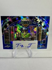 2025 Leaf Metal Draft Bound Tez Johnson Auto 7/8 Blue Ice Tampa Bay Buccaneers