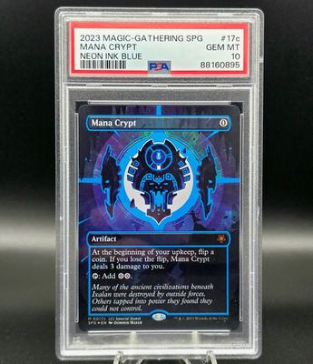 Mana Crypt - PSA 10 - Neon Ink Blue - 17c - 2023 Ixalan Special