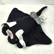 Wild Republic Manta Ray 15" Plush Stuffed Toy Organic Cotton Baby Friendly NWT