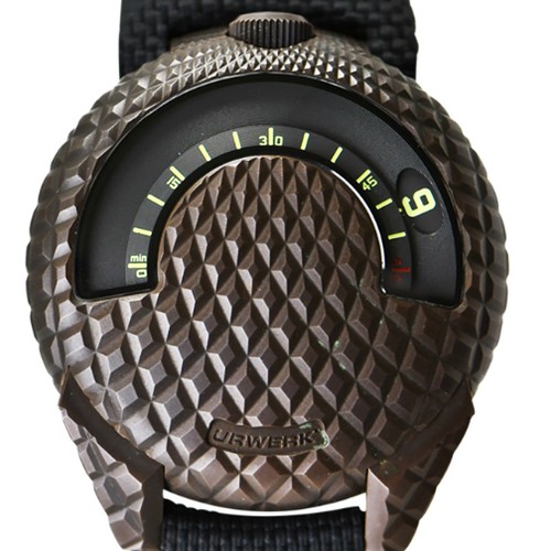 URWERK  -  UR-101 T-Rex in Hand-Patinated Guilloche Bronze 