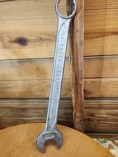 Vintage Made In The USA Ford Steel Combination Wrench 12-point 1"1/4