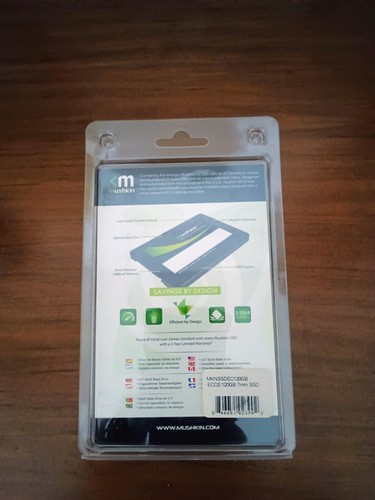 BRAND NEW Mushkin ECO2 SSD SATA Hard Drive 2.5" MKNSSDEC120GB 120GB - Picture 2 of 2