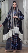 New Thobe Embroidery Palestine Long Dress Special Occasion Tatreez Abaya Bisht