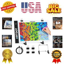 A4 LED Light Pad for Diamond Painting Kits for Adults, USB Powered Adjustable...