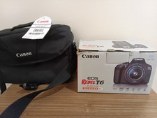 Canon T6 EOS Rebel DSLR Camera with Accessories Open box