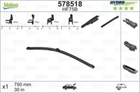 Valeo Wischblatt Scheibenwischer Hydroconnect 578518 FüR CJ WA6 Picasso CitroËN