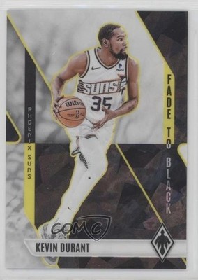 2023-24 Panini Phoenix Fade to Black White Ice 86/125 Kevin Durant #13 1qw7