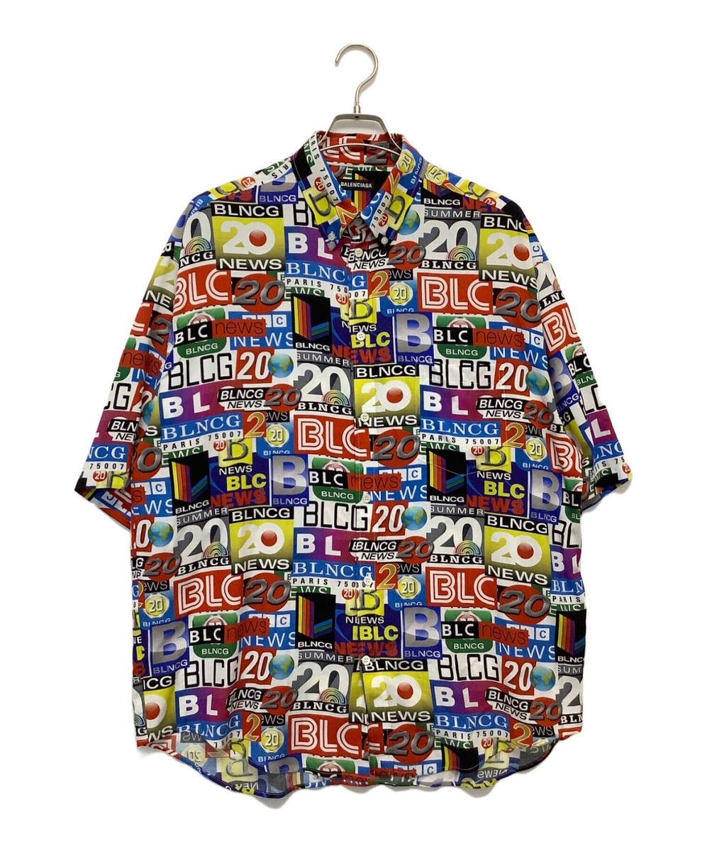 BALENCIAGA Short sleeve shirt Size; 37 Multicolor Men JP57 106