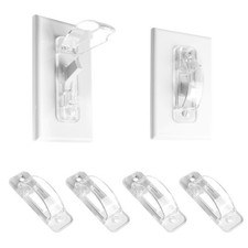  Clear, 4 Pack Wall Switch Guard, Child Proof Light Switch Plate Covers Protect