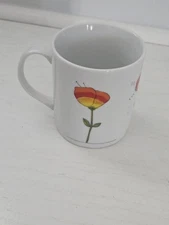 Vintage Toscany Collection "Flowers Turn to Butterflies"  Mug Made in Japan 8 Oz