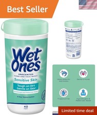 Gentle Hand  Face Wipes for Sensitive Skin   40 Count Fragrance-Free Canister