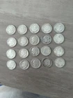 Lot Of 20 90% Roosevelt Silver Dimes Coins 1950D - 1957 Inc 1953S 1952S 1952D