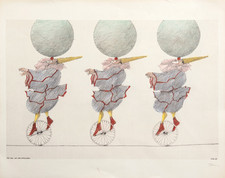 Paul Flora Trio auf dem Drahtseil Farboffset aus Sammlung GRANINGER 1988