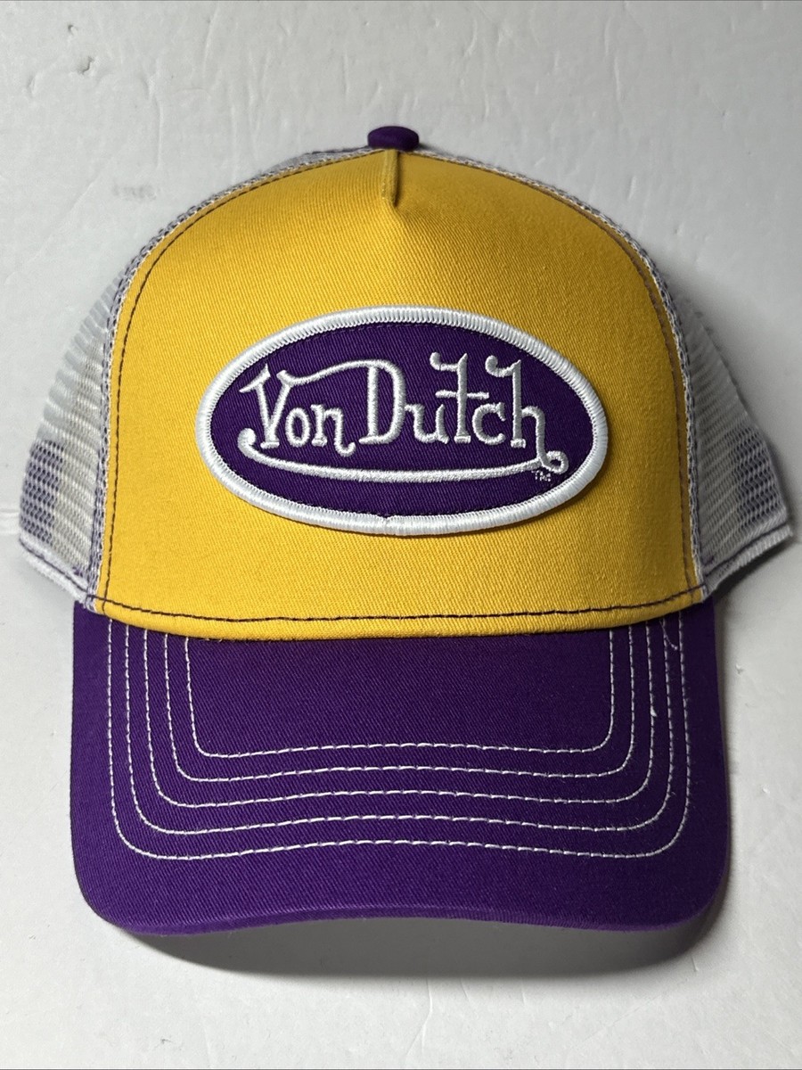 - VonDutch Purple Gold Trucker Hat Purple Gold Trucker Hat – Von Dutch main image 4